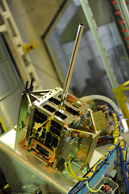 AISSat-1 inside XPOD15G mounted on PSLV-C15